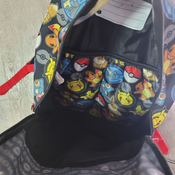 Pokemon Kids Backpack With Adjustable Straps & Pokeball Design Pikachu - Picture 3 of 6